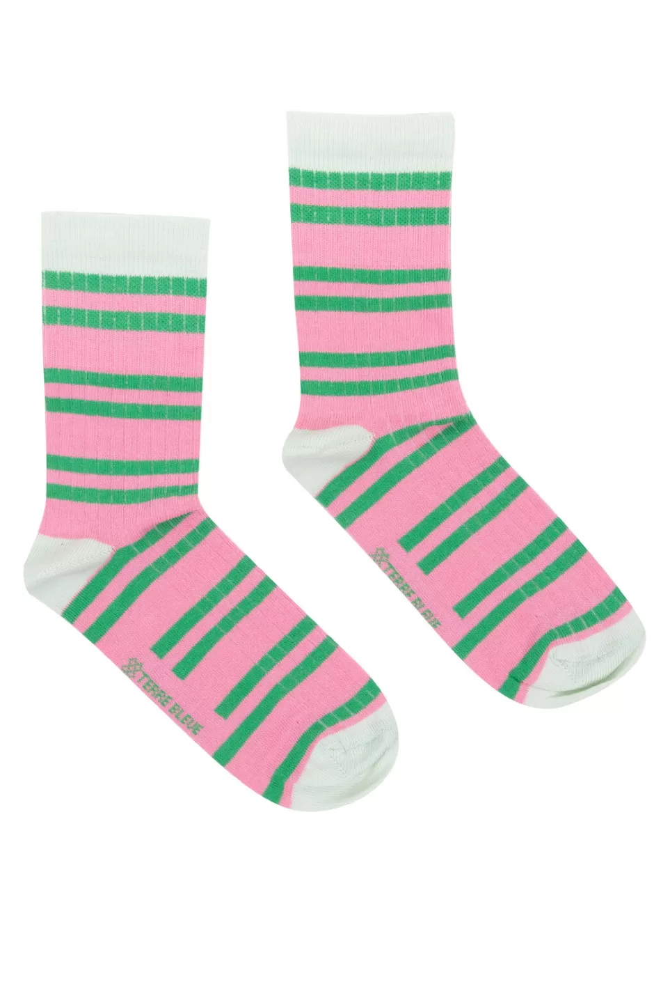 Outlet And-Green Striped Women'S Socks Women Accessories