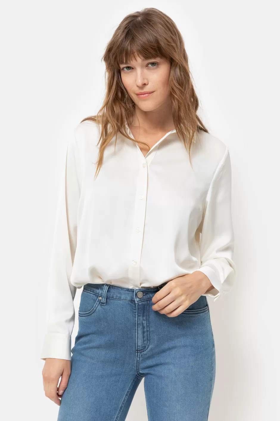 Cheap Blouse With Long Sleeves And Buttons Women Blouses