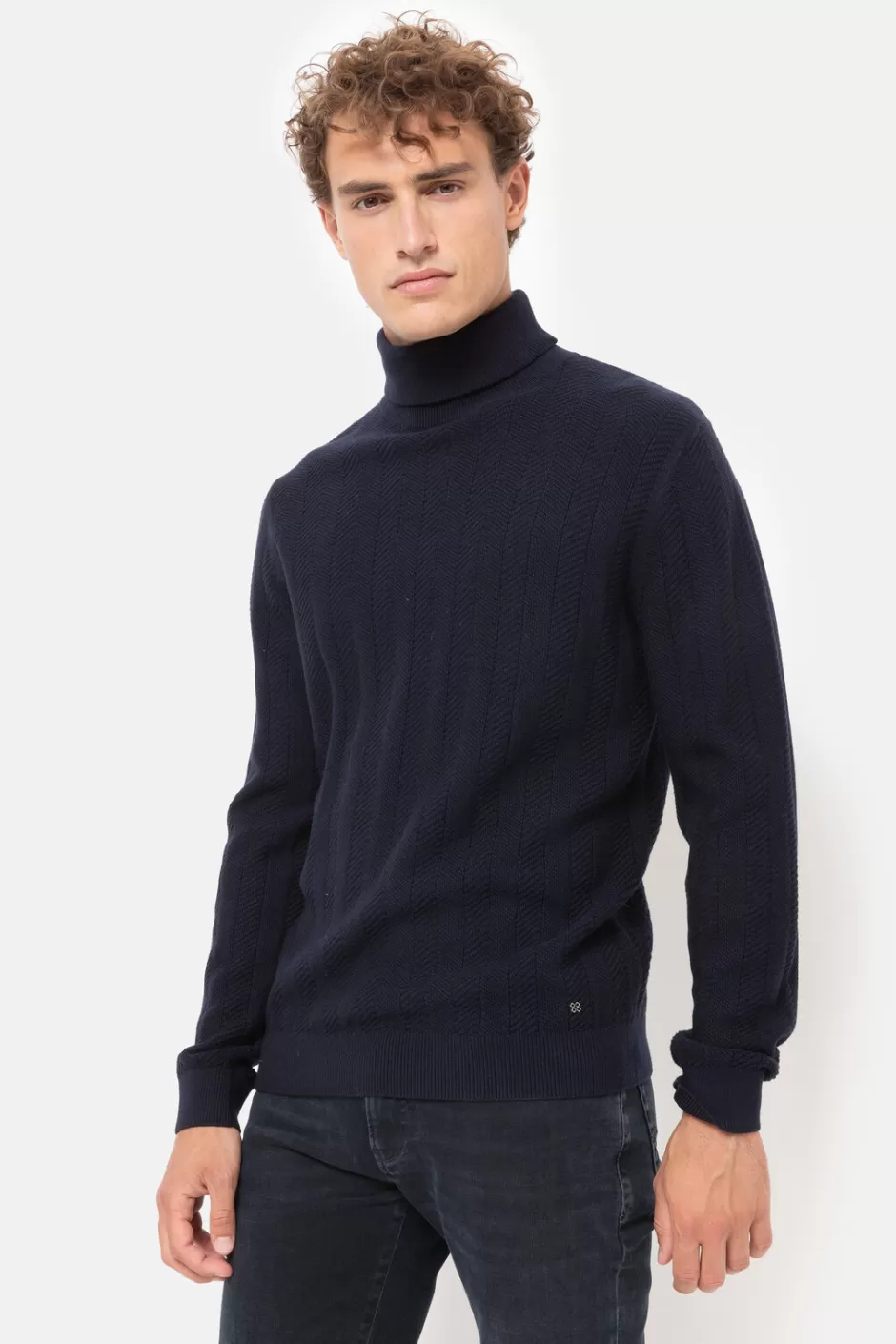 Flash Sale Dark Turtleneck Jumper For Men, With Long Sleeves Men Sweaters & Cardigans