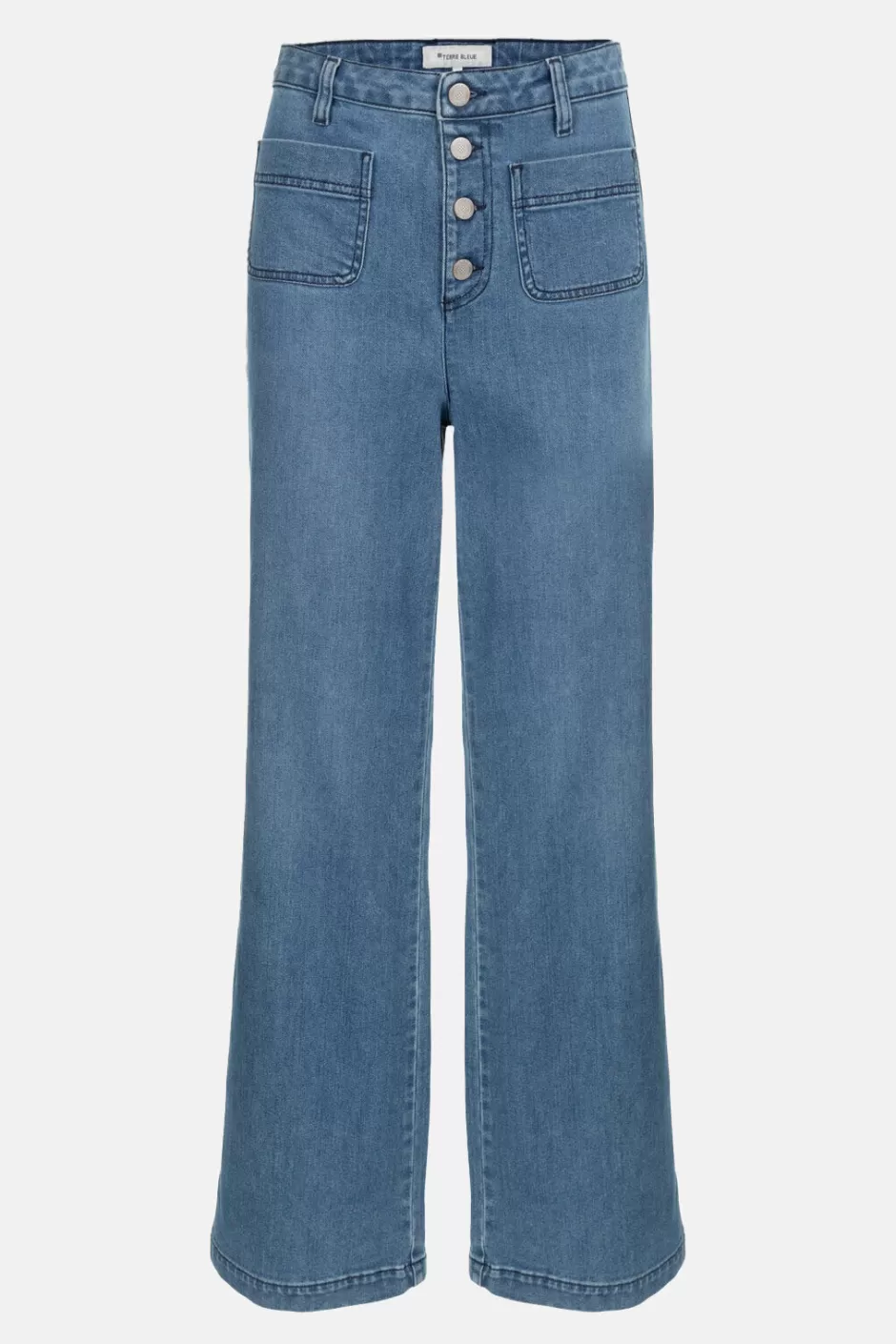 Flash Sale High-Waisted Jeans With Wide Legs. Women Pants & Jeans