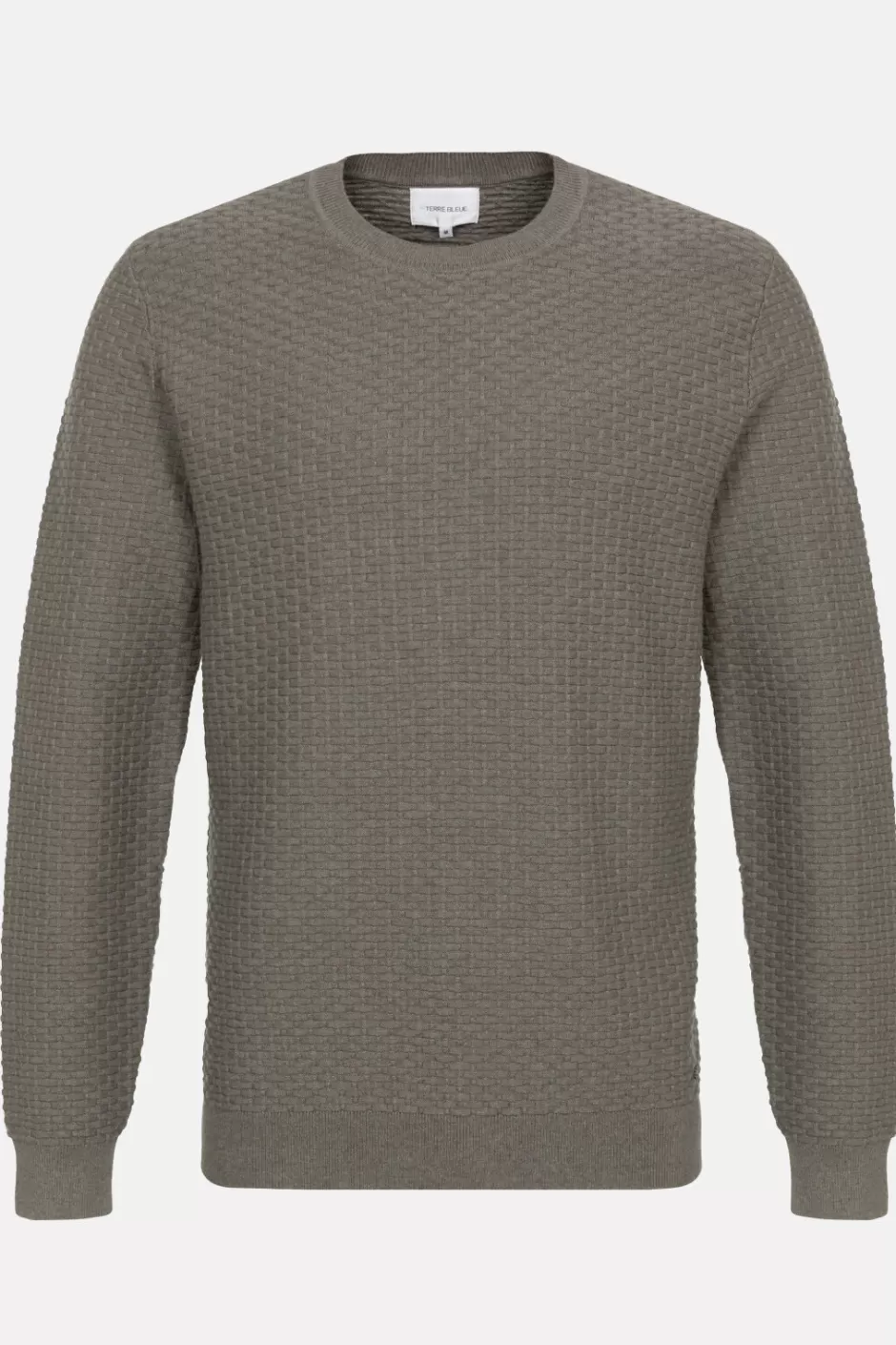 Hot Knitted Jumper With An Embossed Motif Men Sweaters & Cardigans