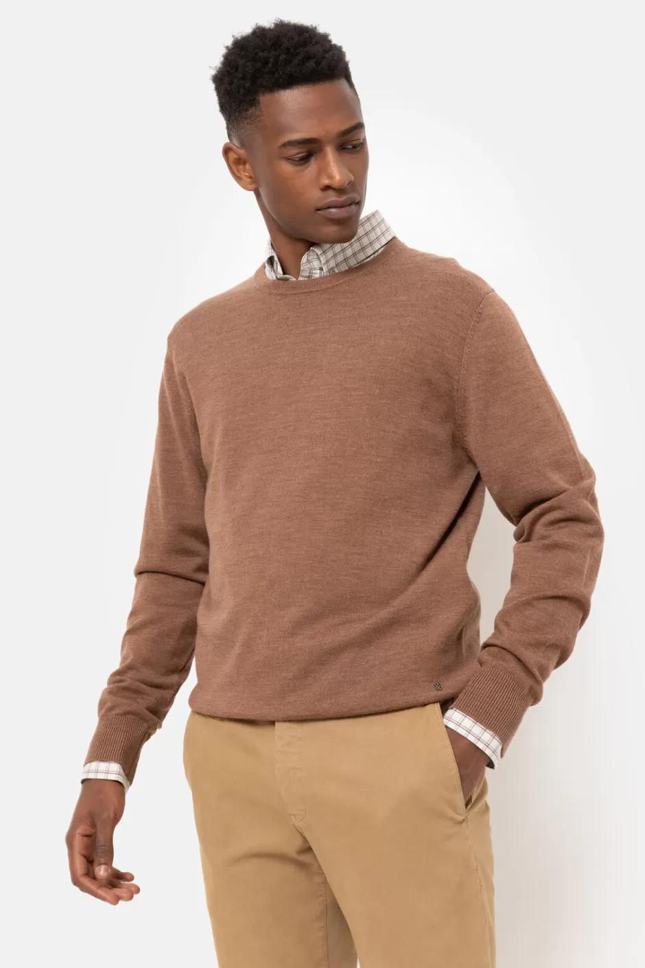 Best Men'S Jumper With Round Neck And Long Sleeves Men Sweaters & Cardigans