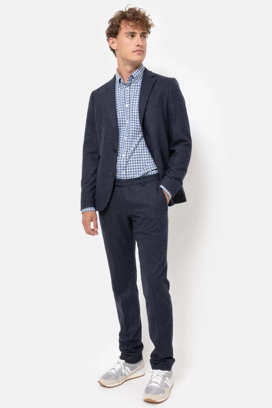 Shop Men'S Slim-Fit Chinos With Pinstripe Men Pants