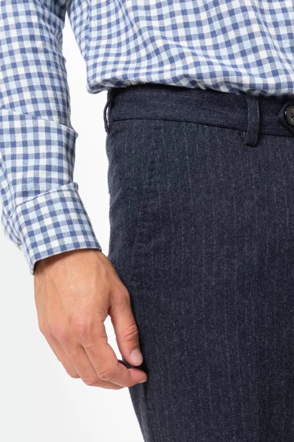 Shop Men'S Slim-Fit Chinos With Pinstripe Men Pants