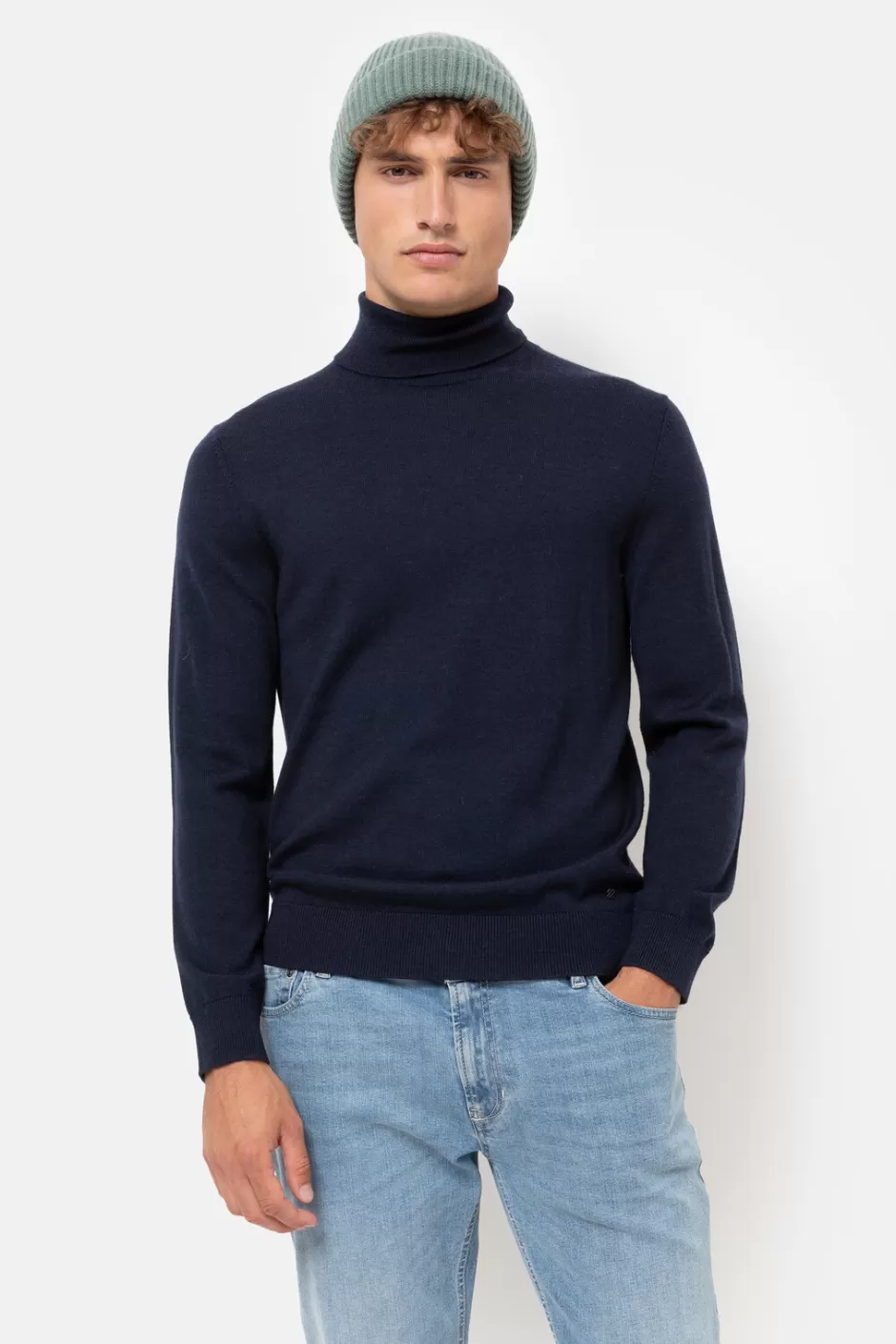 Fashion Men'S Turtleneck Jumper With Long Sleeves Men Sweaters & Cardigans