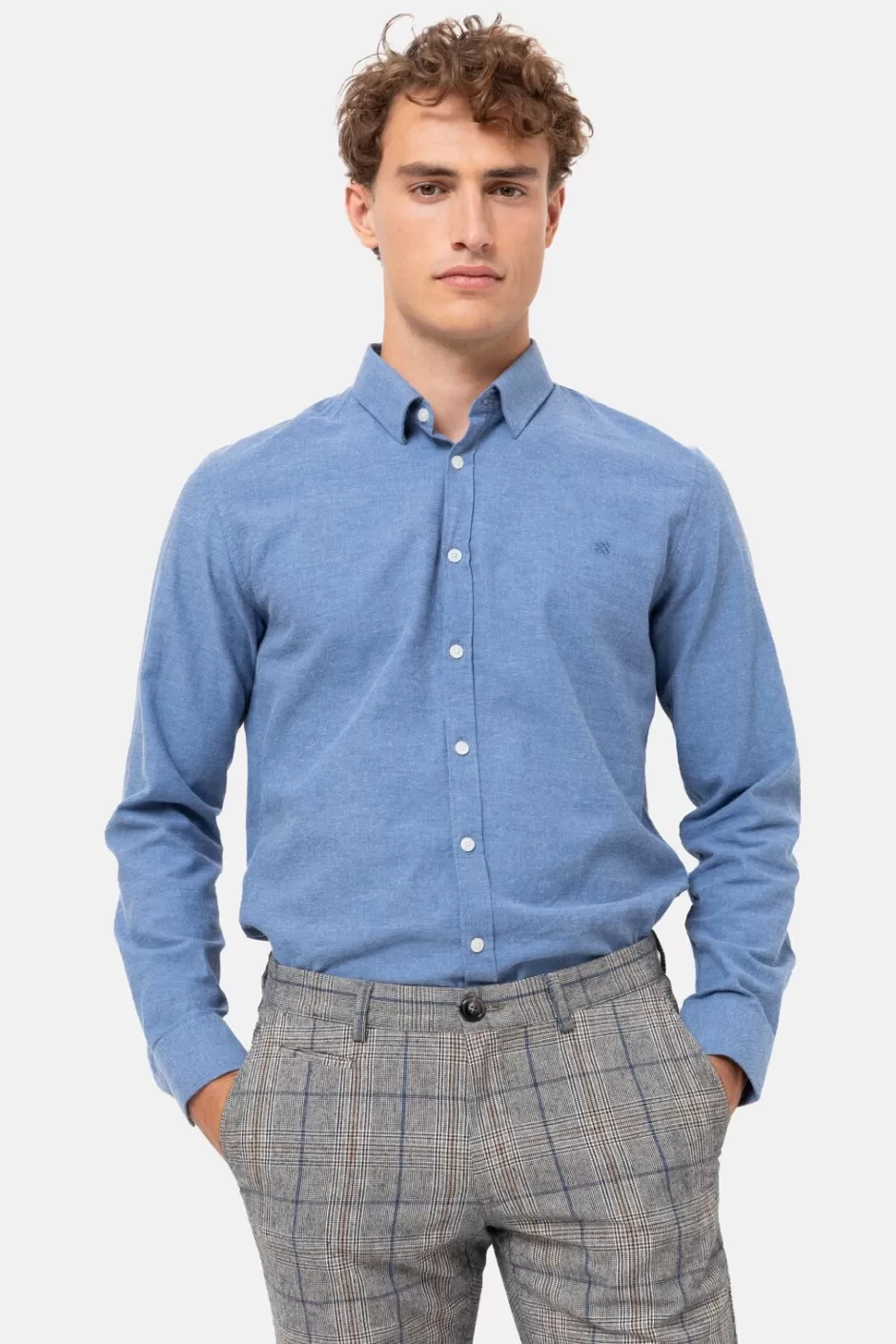 Discount Regular-Fit Shirt With Long Sleeves Men Shirts