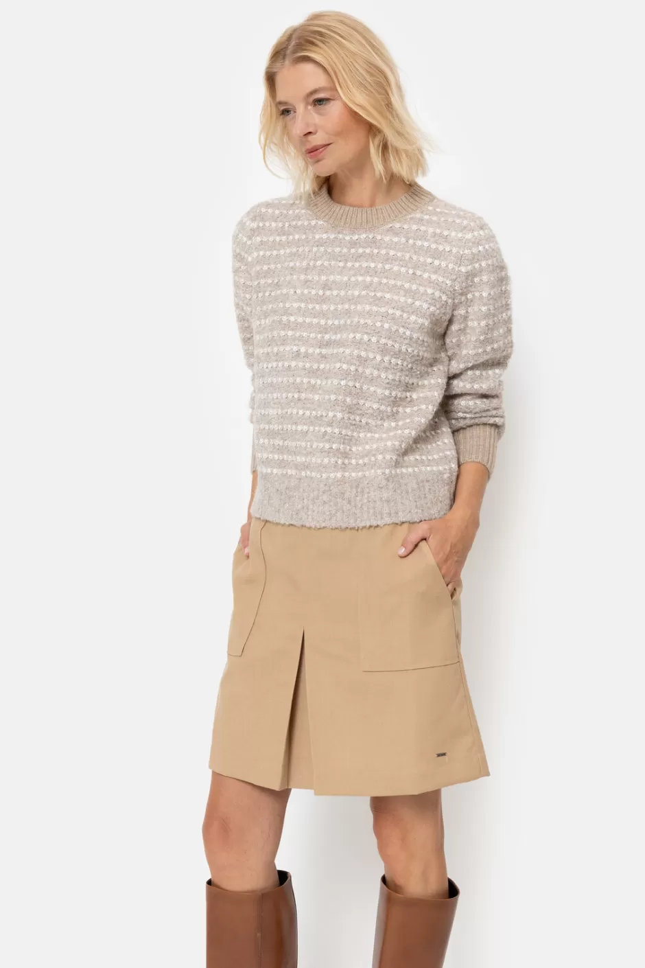 Discount Short Light A-Line Skirt With Large Pockets Women Skirts