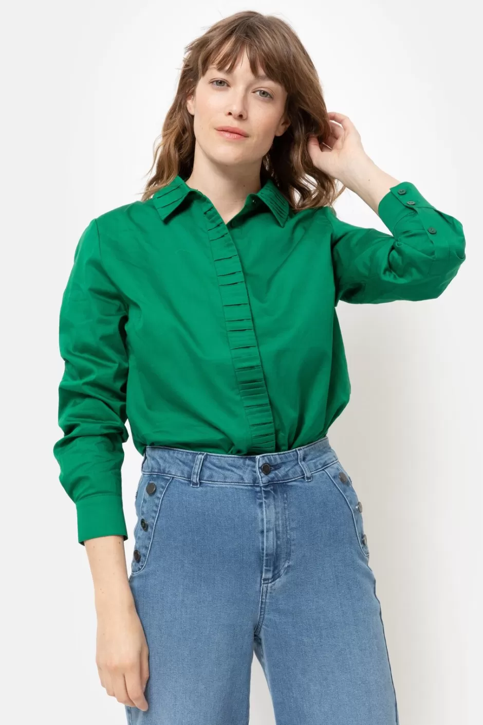 Outlet Women'S Blouse With Ruffled Collar Women Blouses